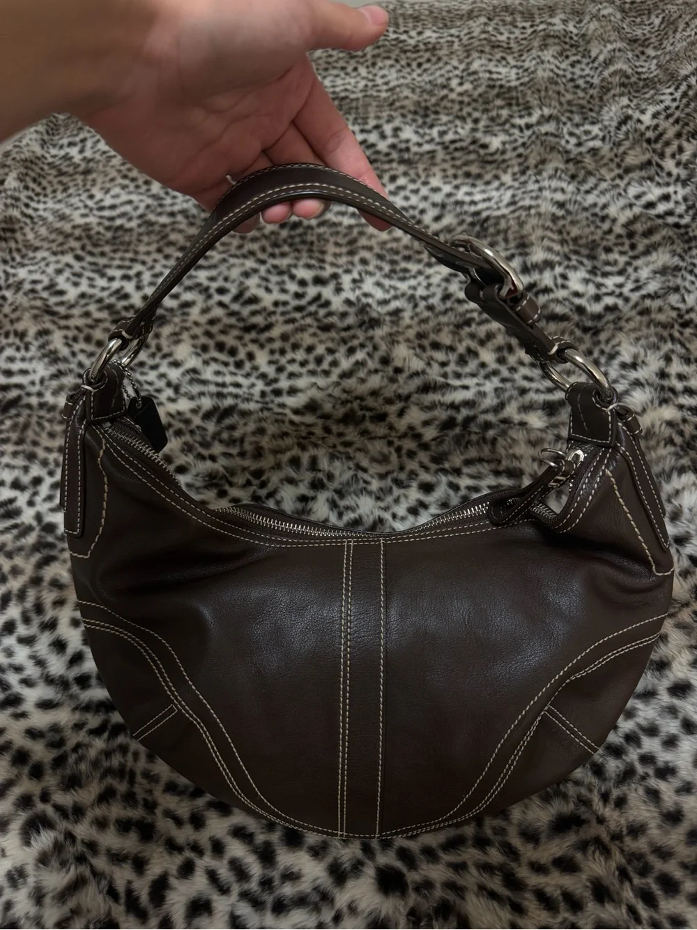 SOLD Coach Soho Vintage Hobo Brown Leather Shoulder Bag